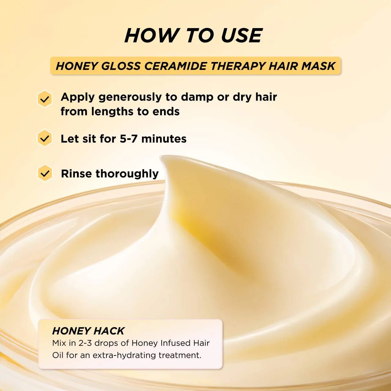 Honey Gloss Ceramide Therapy Hydrating Hair Mask - BELLA NOVA BEAUTY (PTY) LTDHair treatmentGisouBELLA NOVA BEAUTY (PTY) LTD