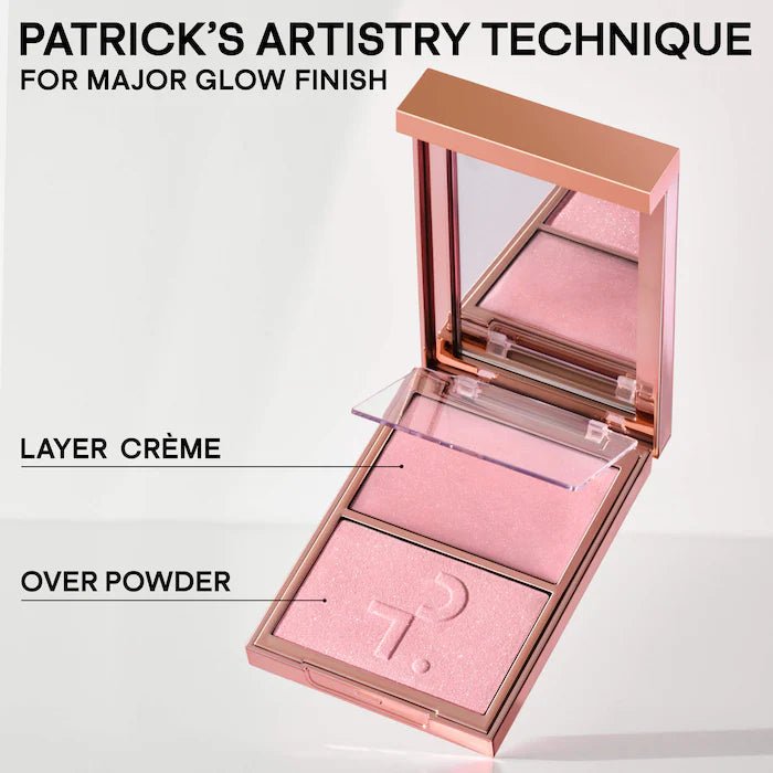 Major Glow Creme & Powder Light Reflecting Translucent Highlighter Duo - BELLA NOVA BEAUTY (PTY) LTDCreme & Powder Light Reflecting Translucent Highlighter DuoPatrick TaBELLA NOVA BEAUTY (PTY) LTD