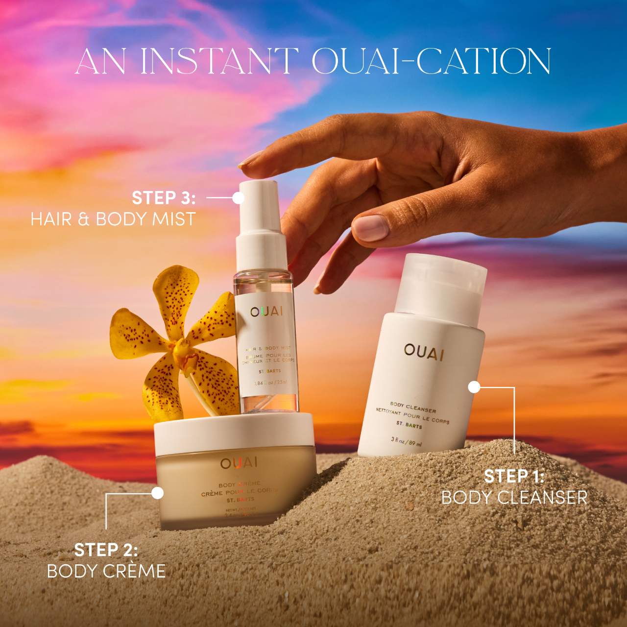 Mini St. Bart’s Body Set - BELLA NOVA BEAUTY (PTY) LTDBath and Body SetOuaiBELLA NOVA BEAUTY (PTY) LTD