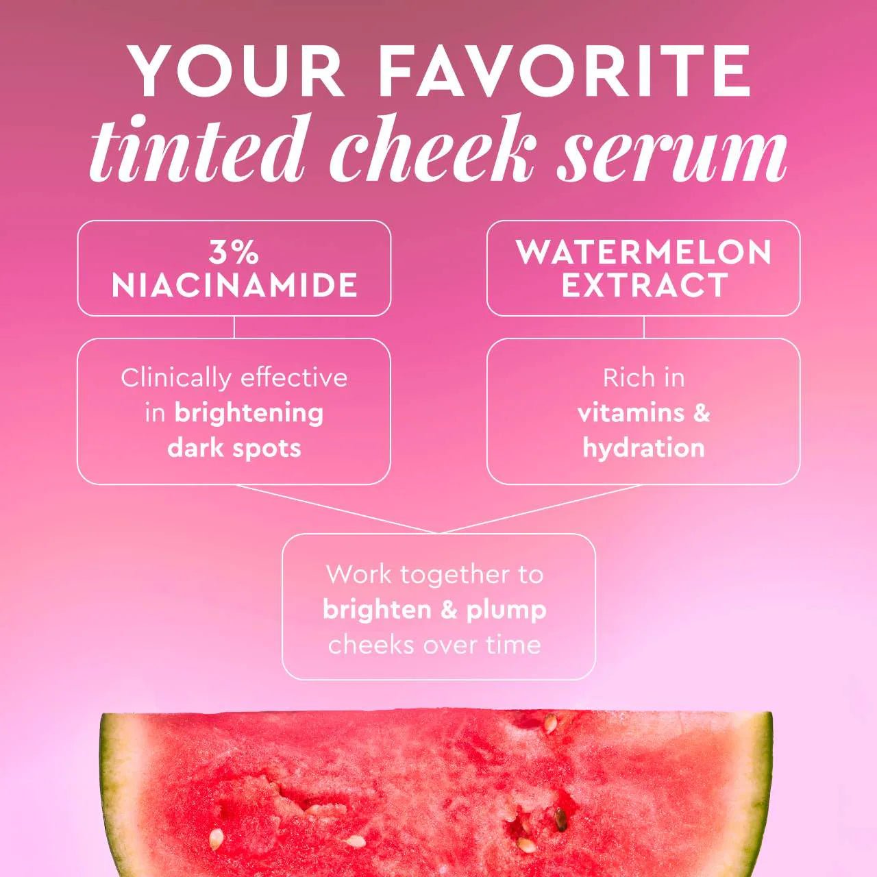 Watermelon Glow Niacinamide Dewy Flush - Brightening Serum Blush - BELLA NOVA BEAUTY (PTY) LTDTinted Cheek SerumGlow RecipeBELLA NOVA BEAUTY (PTY) LTD