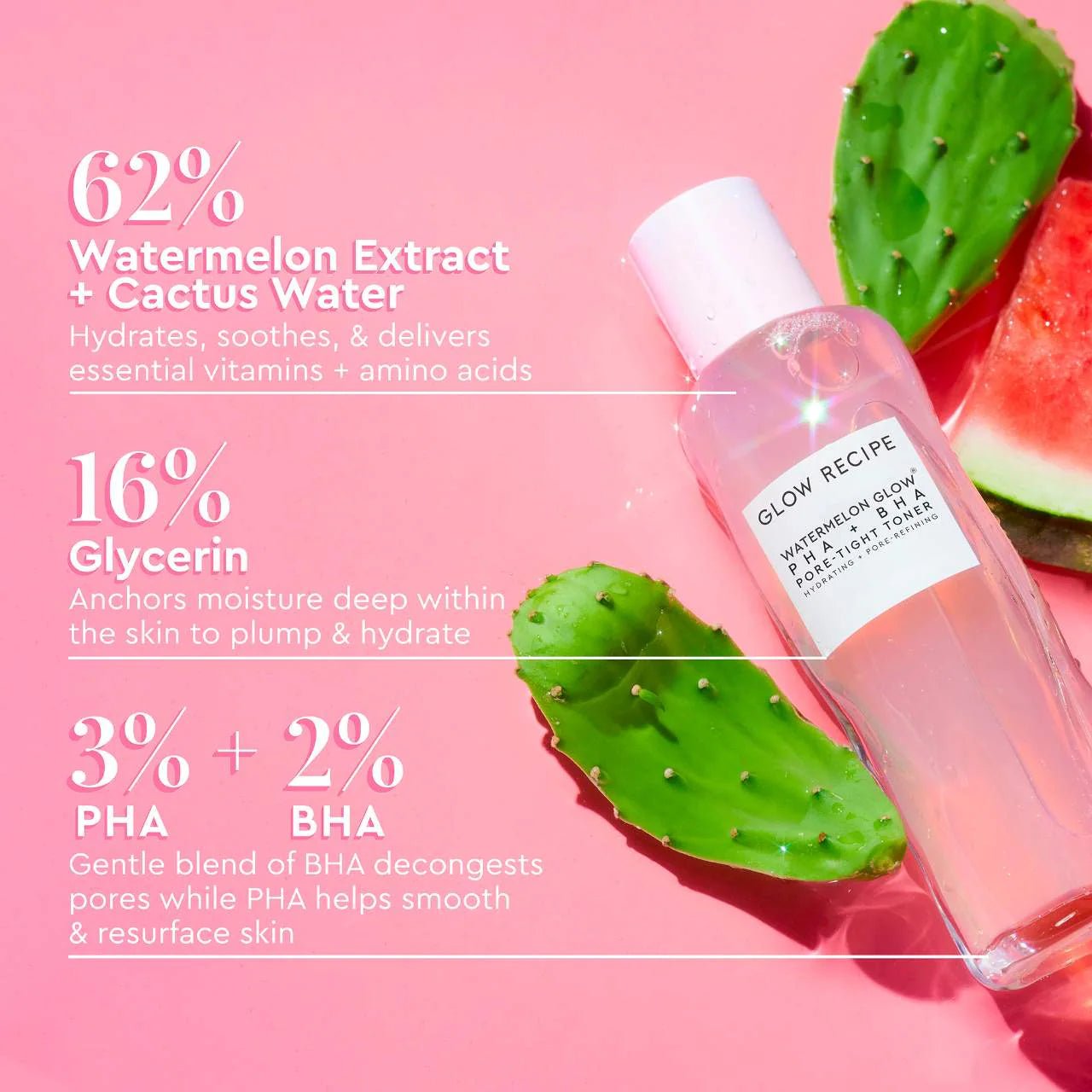 Watermelon Glow PHA + BHA Pore - Tight Toner - BELLA NOVA BEAUTY (PTY) LTDTonerGlow RecipeBELLA NOVA BEAUTY (PTY) LTD